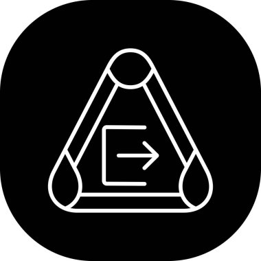 Bir torba simgesinin vektör illüstrasyonu