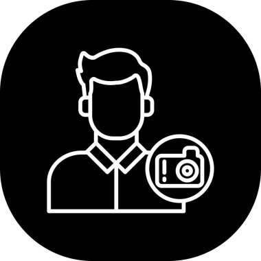 kamera simgesi, vektör illüstrasyonu basit tasarım