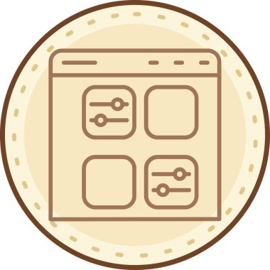 Bozuk para. Web simgesi basit illüstrasyon