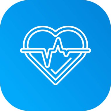 Kalp simgesinin vektör illüstrasyonu