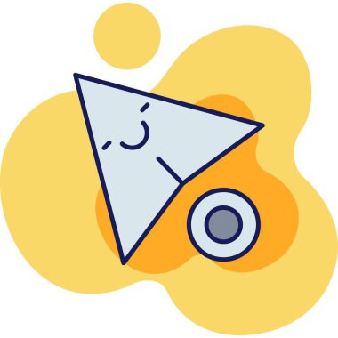 Çizgi film simgesinin vektör çizimi