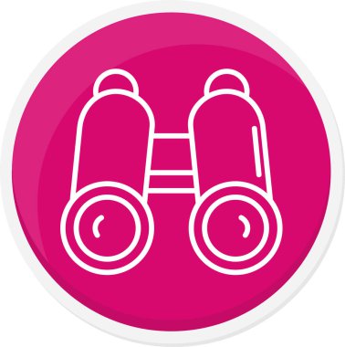 Dürbün. Web simgesi basit illüstrasyon