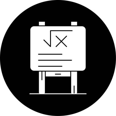 Bir pano simgesinin vektör illüstrasyonu