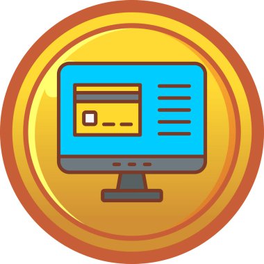 Bilgisayar simgesi. Basit resimleme