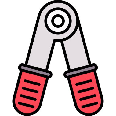 Tıbbi termometrenin modern simgesinin vektör çizimi