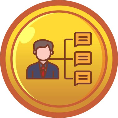 Kredi kartı olan bir iş adamının vektör çizimi