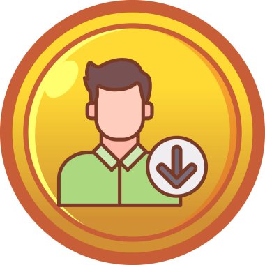 Bir adamın vektör illüstrasyonu