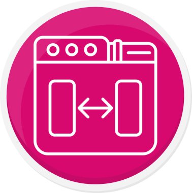 Gaz sobasının vektör simgesi