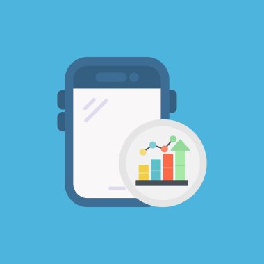 Mobil Pazarlama düz simgesi