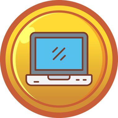 bitcoin. Web simgesi basit illüstrasyon