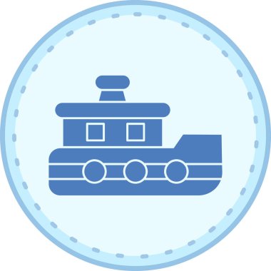 Modern b 'nin vektör çizimi trenin ikonundan yoksun