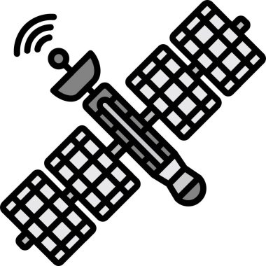 İHA simgesi. Web için İHA vektör simgesinin basit illüstrasyonu