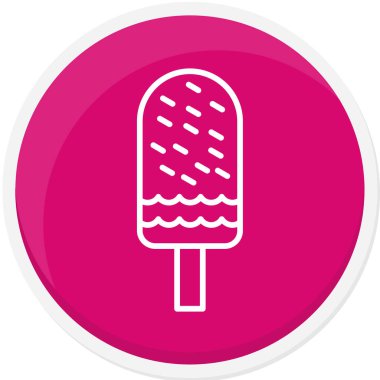 Bir plaj şemsiyesi ikonu çizimi.