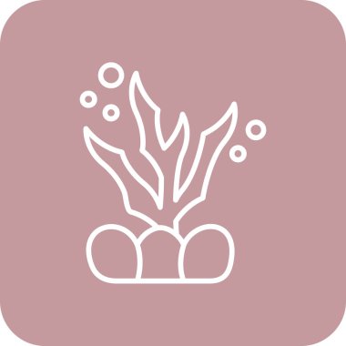 Bir çiçek simgesinin vektör illüstrasyonu