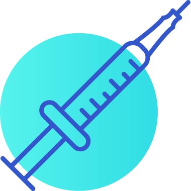 Şırınga simgesinin vektör illüstrasyonu