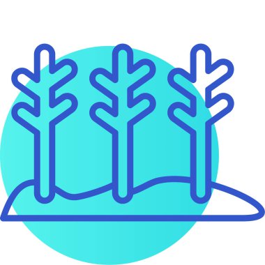 Ağaç. Web simgesi basit illüstrasyon