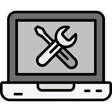 dizüstü bilgisayar tamir simgesi