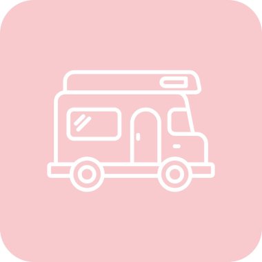 Van simge vektör çizim