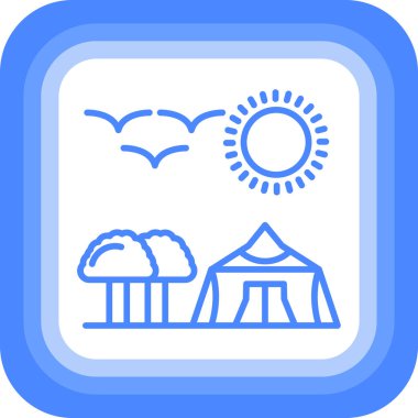 Güzel bir geçmişi olan bir çiftliğin vektör çizimi