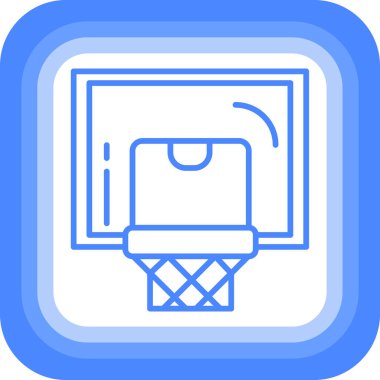 Basketbol. Web simgesi basit illüstrasyon