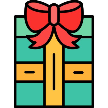 Noel 'de hediye ikonu - bayram kategorisi