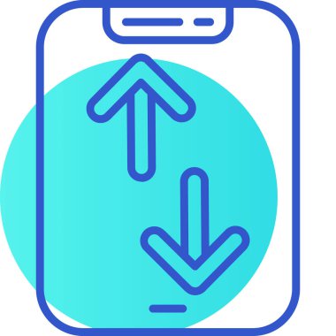 Akıllı telefon simgesinin vektör illüstrasyonu