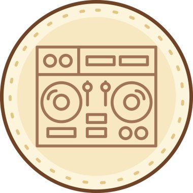 müzik simgesi modern illüstrasyon