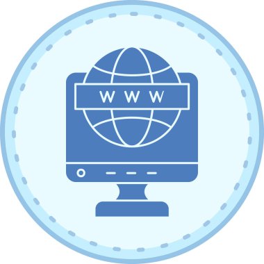 Web simgesi, vektör illüstrasyonu