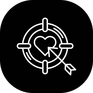 Aşk simgesinin vektör illüstrasyonu