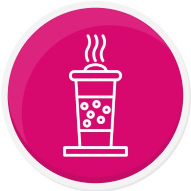 Kahve simgesinin vektör illüstrasyonu