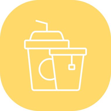 kahve fincanı ikonu vektör illüstrasyonu