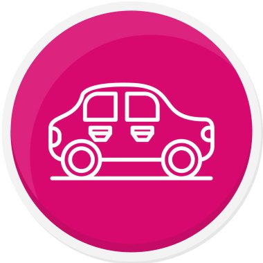 araba simgesi vektör illüstrasyonu