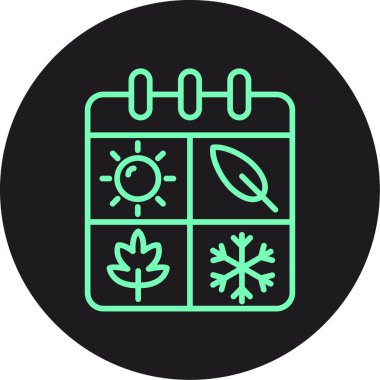 Benzersiz kış vektörü simgesi