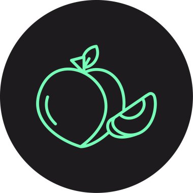 Eşsiz Elma Vektör Satırı Simgesi