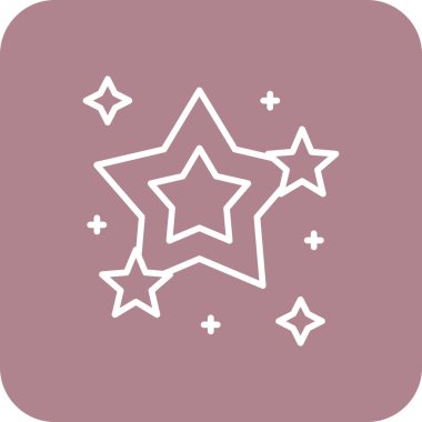 Sihirli değnek. Web simgesi vektör illüstrasyonu