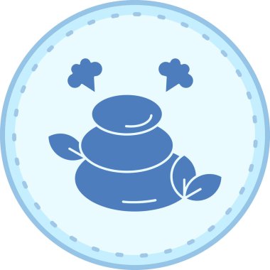 Şirin bir çizgi film simgesinin vektör çizimi