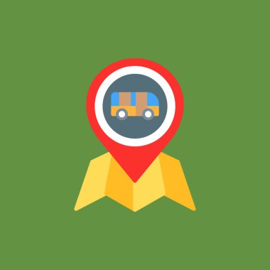 harita PIN simge vektör çizim