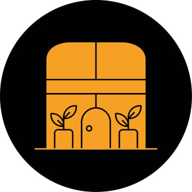 Bitki simgesinin vektör illüstrasyonu