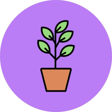 bitki simgesi vektör illüstrasyonu