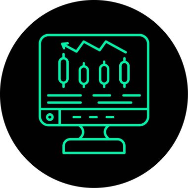 Modern bir simgenin vektör illüstrasyonu