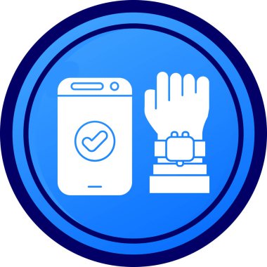 Dokunma simgesinin vektör illüstrasyonu