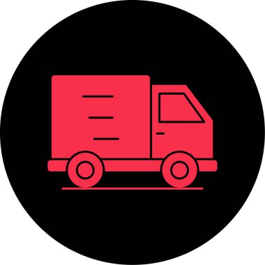 İllüstrasyon Teslimat Kamyon Simgesi