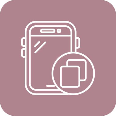 Akıllı telefon simgesinin vektör illüstrasyonu