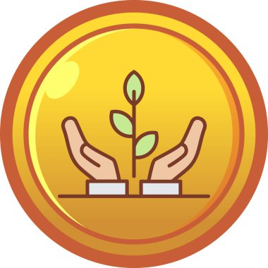 Bir ağaç simgesinin vektör illüstrasyonu