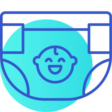 Bebeğim. Web simgesi basit illüstrasyon