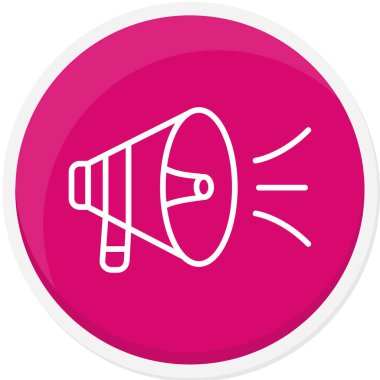 Hoparlör modern simgesinin vektör illüstrasyonu