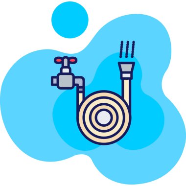 su musluğu simgesi vektör illüstrasyon tasarımı