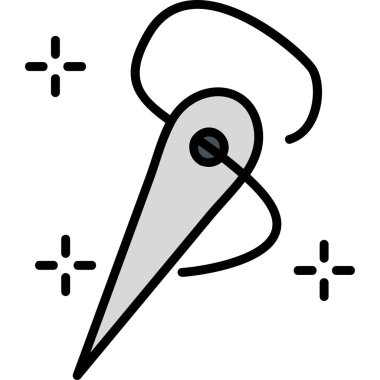 Bıçak simgesi, vektör illüstrasyonu