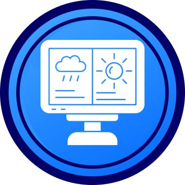 Bulut. Web simgesi basit illüstrasyon