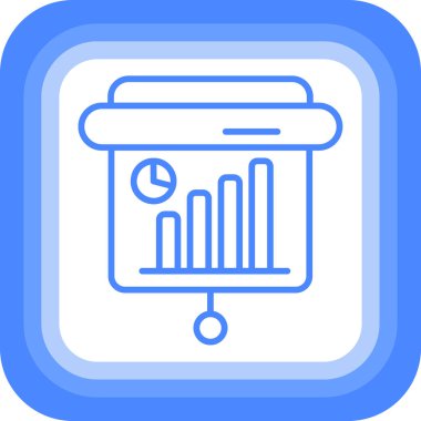 Analizler. Web simgesi basit illüstrasyon